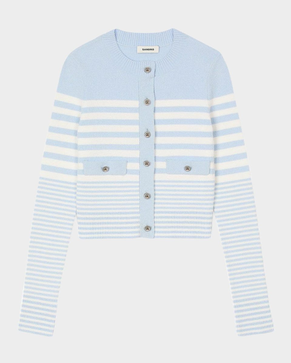 Biarritz Striped Cardigan